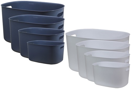 Grey white plastic storage - grey, box
