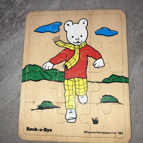Vintage rupert bear rock bye - bear, rock-a-bye
