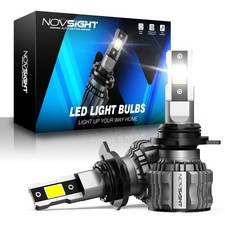 NOVSIGHT 9012 HIR2 LED Headlight Bulbs Canbus High Low Beam 22000LM 6500K White