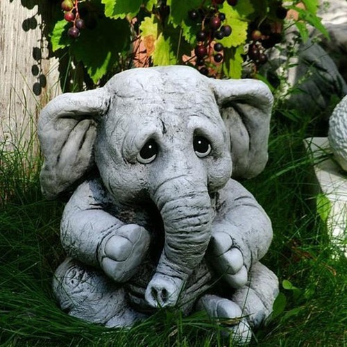 Elephant figurine handmade - figurine,