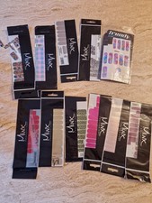 39 packs assorted MINX PROFESSIONAL NAIL WRAPS. SALON QUALITY *USED*