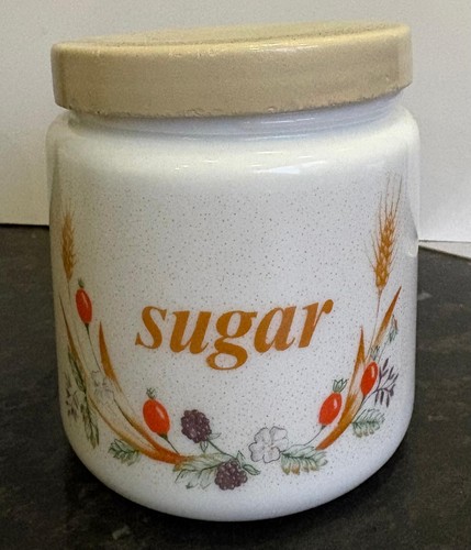 Vintage sugar canister mid