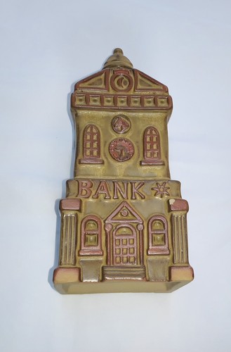 Vintage tremar pottery bank - pottery,