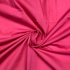 Plain Poly cotton Poplin Fabric Bunting 60 Colour Dress Craft Sheet 112cm wide