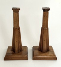 Pair of Art Deco Oak