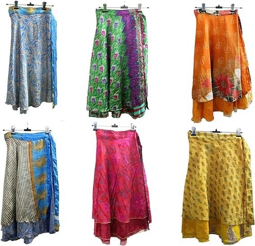 Indian vintage silk - skirt, sari