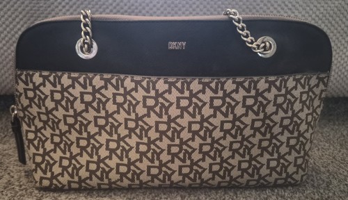 Black beige dkny monogram - beige,