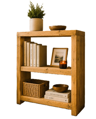 Rustic bookcase handmade - rustic, solid