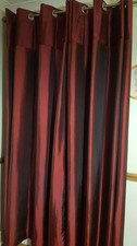 John Lewis eyelet lined pair of curtains - 140cm width  x 180cm drop