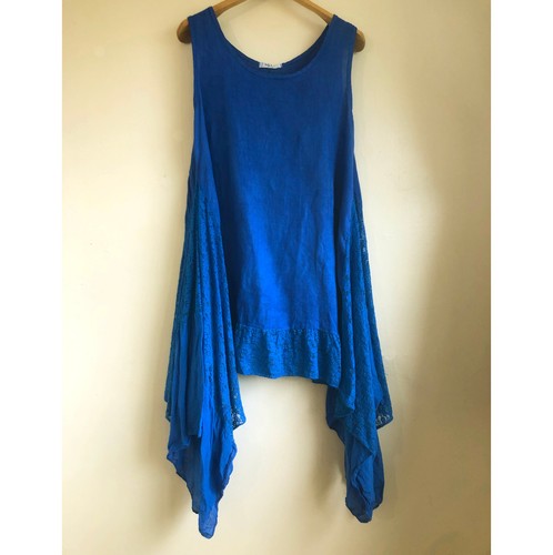 Made italy blue linen - italy,