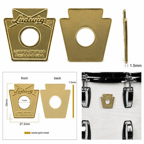 Ludwig keystone drum badge - ludwig,