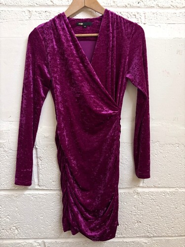 Maje magenta velour wrap - maje,