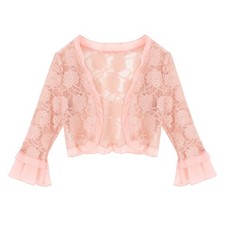 Women Short Sleeve Lace Sheer