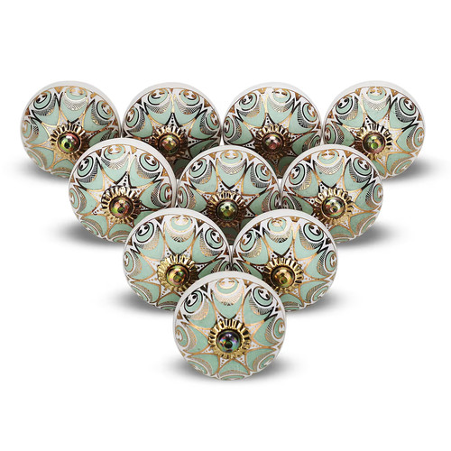 Ceramic cabinet knobs set - ceramic,