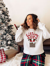 Womens Christmas Jumper Sweatshirt Bottoms Up Ladies Xmas Novelty Jumper 