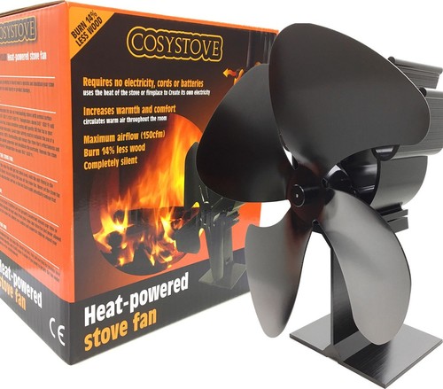 Heat powered black cosystove - powered, 4