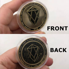 Bitcoin BTC ETH LTC Dash XRP XMR EOS AD Coin Metal Physical silver/Gold Coin