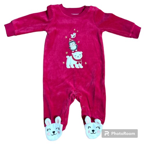 Baby girl fleece - baby, footed