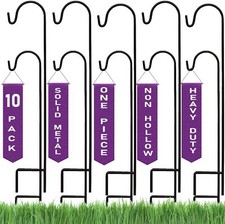 8/10 Pack Shepherd Hook Rust