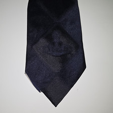 Vivienne Westwood Dark Classic Blue Orb Logo Silk Tie Designer Suit