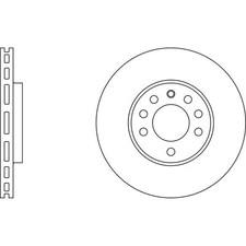 2x Brake Discs Vented For Opel