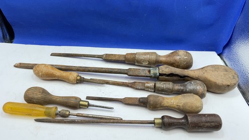 Vintage wooden screwdrivers - vintage,