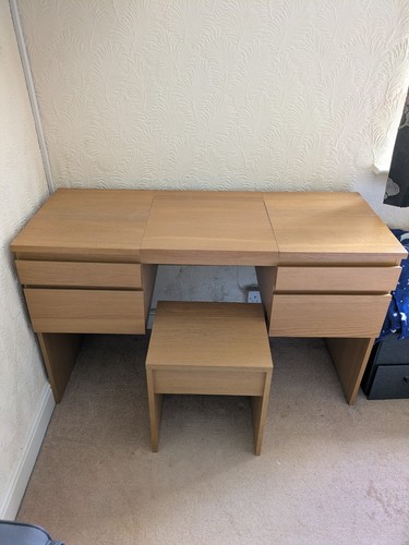 Ikea malm brown dressing table - ikea,