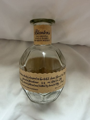Blantons empty bottle small - empty, bottle.