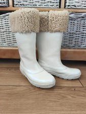 UGG White Wellington Boots