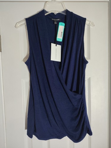 Hawthorn top navy blue - l,