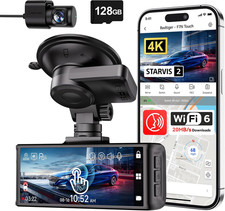 REDTIGER 4K Dash Cam Front and