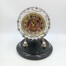 Uega Bakelite And Crystal Shelf Clock Vintage USSR 1970s Mantle Clock Untested