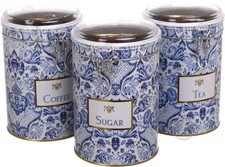 Set of 3 Tea Coffee Sugar