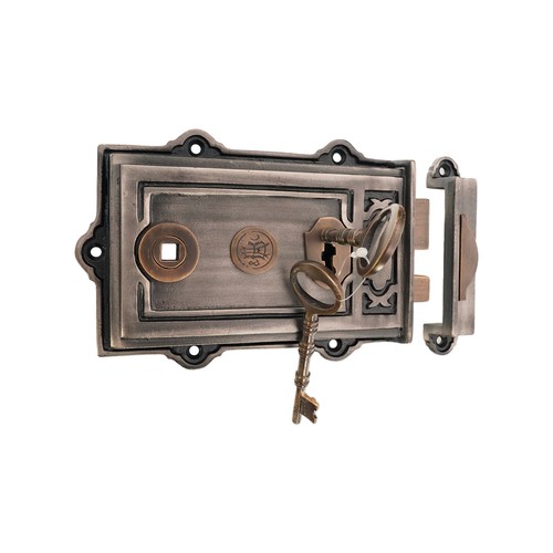 Rim lock traditional - traditional, iron