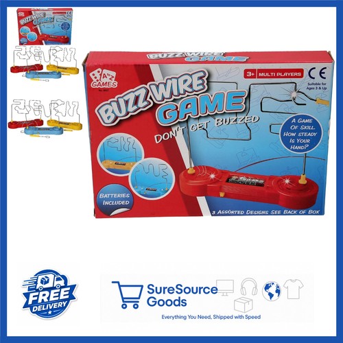 Portable buzz wire game with - with, 3