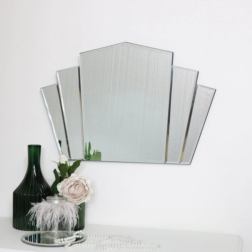 Art deco fan frameless wall - fan,