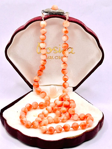 Vintage pink coral knotted - vintage,