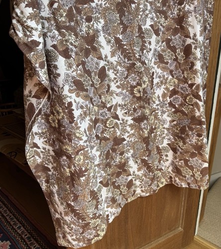Single curtain floral 70s - single,