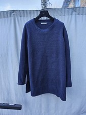 George Navy Blue Soft Chenille Longline Jumper UK XL New