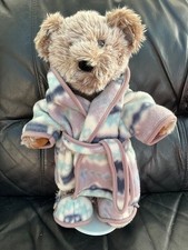 Chad Valley plush teddy bear with dressing gown and slippers, collectable