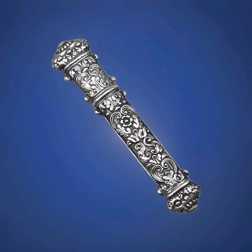 Antique french silver needle - antique,