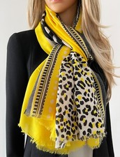 Large Leopard Print Scarf