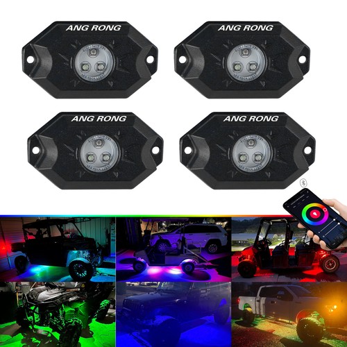 Led rgb rock light - 4x,