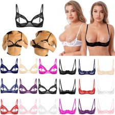 UK Sexy Women Lace Open Cup