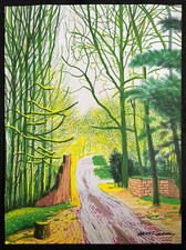 David Hockney Lithograph COA