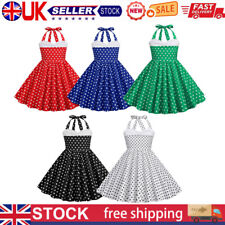 Kids Vintage Polka Dot 50's Party Girls Prom Dress 110-150cm Swing Dress -UK-