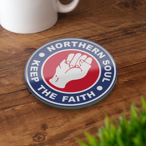 Northern soul glass coaster - soul,