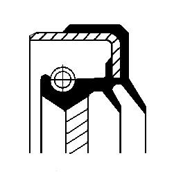 Differential shaft seal - differential, rear