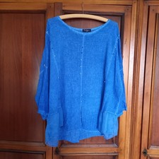 Blue tunic top round - top,,