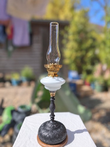 Vintage oil lamp - vintage,